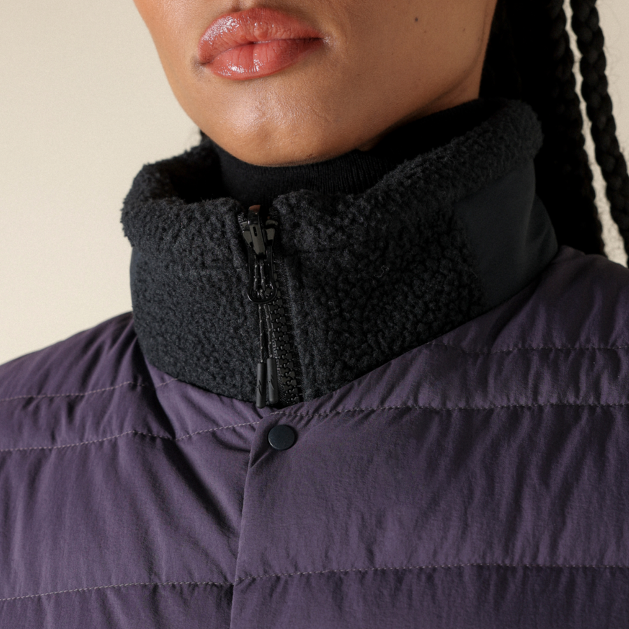 Mizuno BREATH THERMO LIGHTWEIGHT DOWN VEST Midnight plum